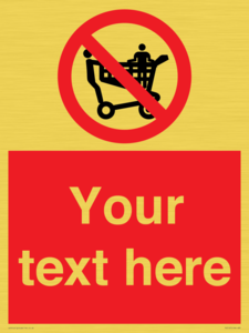 PV5197: Custom No Climbing on Trolley Sign