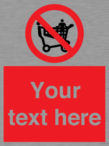 PV5197: Custom No Climbing on Trolley Sign