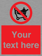 PV5197: Custom No Climbing on Trolley Sign