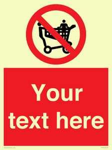 PV5197: Custom No Climbing on Trolley Sign
