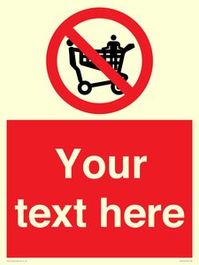 PV5197: Custom No Climbing on Trolley Sign