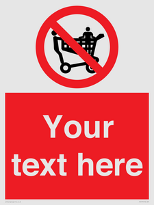 PV5197: Custom No Climbing on Trolley Sign