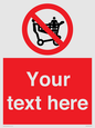 PV5197: Custom No Climbing on Trolley Sign