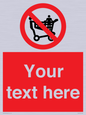 PV5197: Custom No Climbing on Trolley Sign