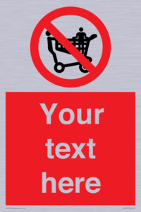 PV5197: Custom No Climbing on Trolley Sign