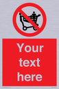 PV5197: Custom No Climbing on Trolley Sign