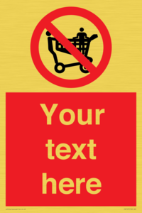 PV5197: Custom No Climbing on Trolley Sign