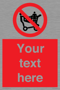 PV5197: Custom No Climbing on Trolley Sign