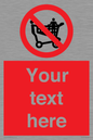 PV5197: Custom No Climbing on Trolley Sign