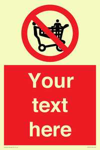 PV5197: Custom No Climbing on Trolley Sign