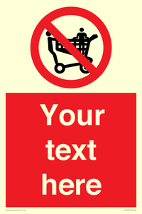 PV5197: Custom No Climbing on Trolley Sign