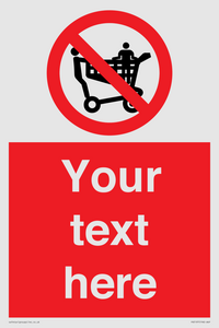 PV5197: Custom No Climbing on Trolley Sign