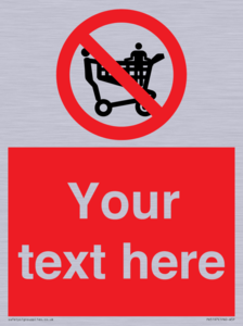 PV5197: Custom No Climbing on Trolley Sign