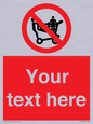 PV5197: Custom No Climbing on Trolley Sign