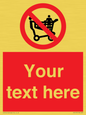 PV5197: Custom No Climbing on Trolley Sign