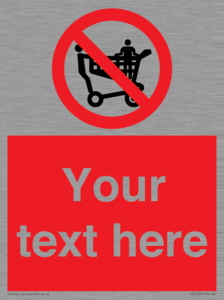 PV5197: Custom No Climbing on Trolley Sign