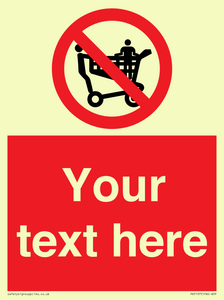 PV5197: Custom No Climbing on Trolley Sign