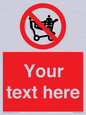 PV5197: Custom No Climbing on Trolley Sign