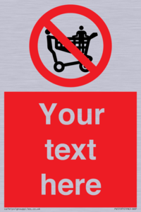 PV5197: Custom No Climbing on Trolley Sign