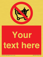 PV5197: Custom No Climbing on Trolley Sign