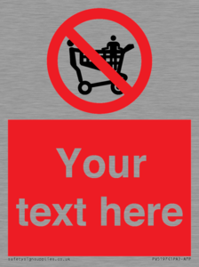 PV5197: Custom No Climbing on Trolley Sign