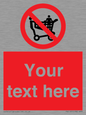 PV5197: Custom No Climbing on Trolley Sign
