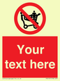 PV5197: Custom No Climbing on Trolley Sign