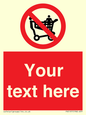 PV5197: Custom No Climbing on Trolley Sign