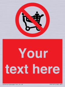 PV5197: Custom No Climbing on Trolley Sign