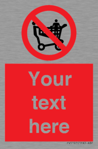 PV5197: Custom No Climbing on Trolley Sign