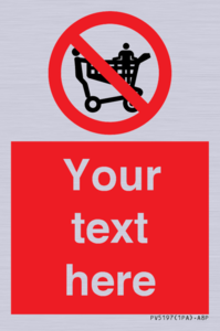 PV5197: Custom No Climbing on Trolley Sign