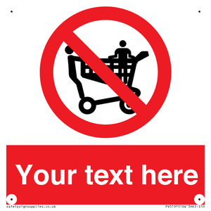 PV5197: Custom No Climbing on Trolley Sign