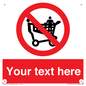 PV5197: Custom No Climbing on Trolley Sign