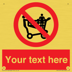 PV5197: Custom No Climbing on Trolley Sign