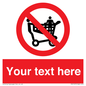PV5197: Custom No Climbing on Trolley Sign