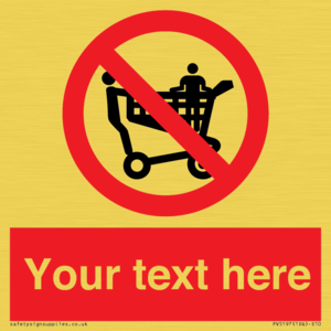 PV5197: Custom No Climbing on Trolley Sign