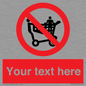 PV5197: Custom No Climbing on Trolley Sign
