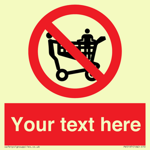PV5197: Custom No Climbing on Trolley Sign
