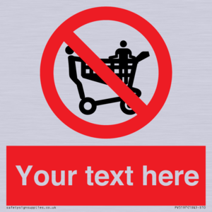 PV5197: Custom No Climbing on Trolley Sign