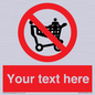 PV5197: Custom No Climbing on Trolley Sign