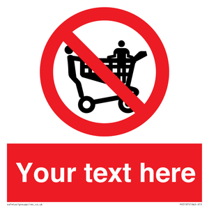 PV5197: Custom No Climbing on Trolley Sign