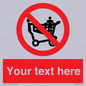PV5197: Custom No Climbing on Trolley Sign