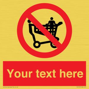 PV5197: Custom No Climbing on Trolley Sign