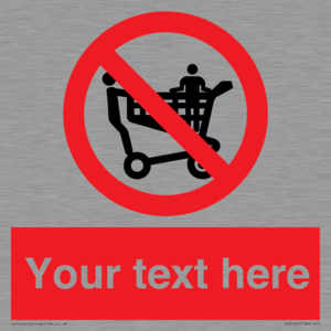 PV5197: Custom No Climbing on Trolley Sign