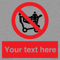 PV5197: Custom No Climbing on Trolley Sign