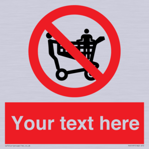PV5197: Custom No Climbing on Trolley Sign