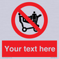 PV5197: Custom No Climbing on Trolley Sign