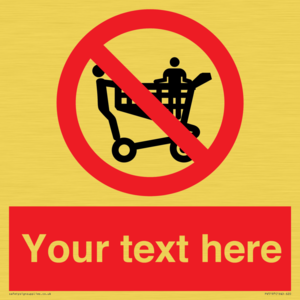 PV5197: Custom No Climbing on Trolley Sign
