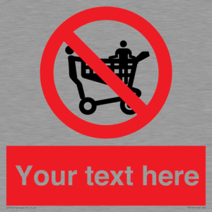 PV5197: Custom No Climbing on Trolley Sign