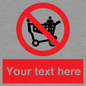 PV5197: Custom No Climbing on Trolley Sign
